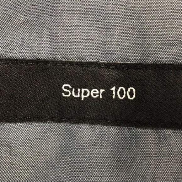 [Hugo Boss] Designer Black Suit Jacket with Lapel Super 100 - Men's Size 42R - Picture 7 of 16